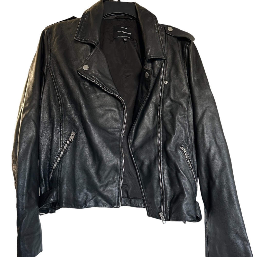 LUCKY BRAND leather jacket women